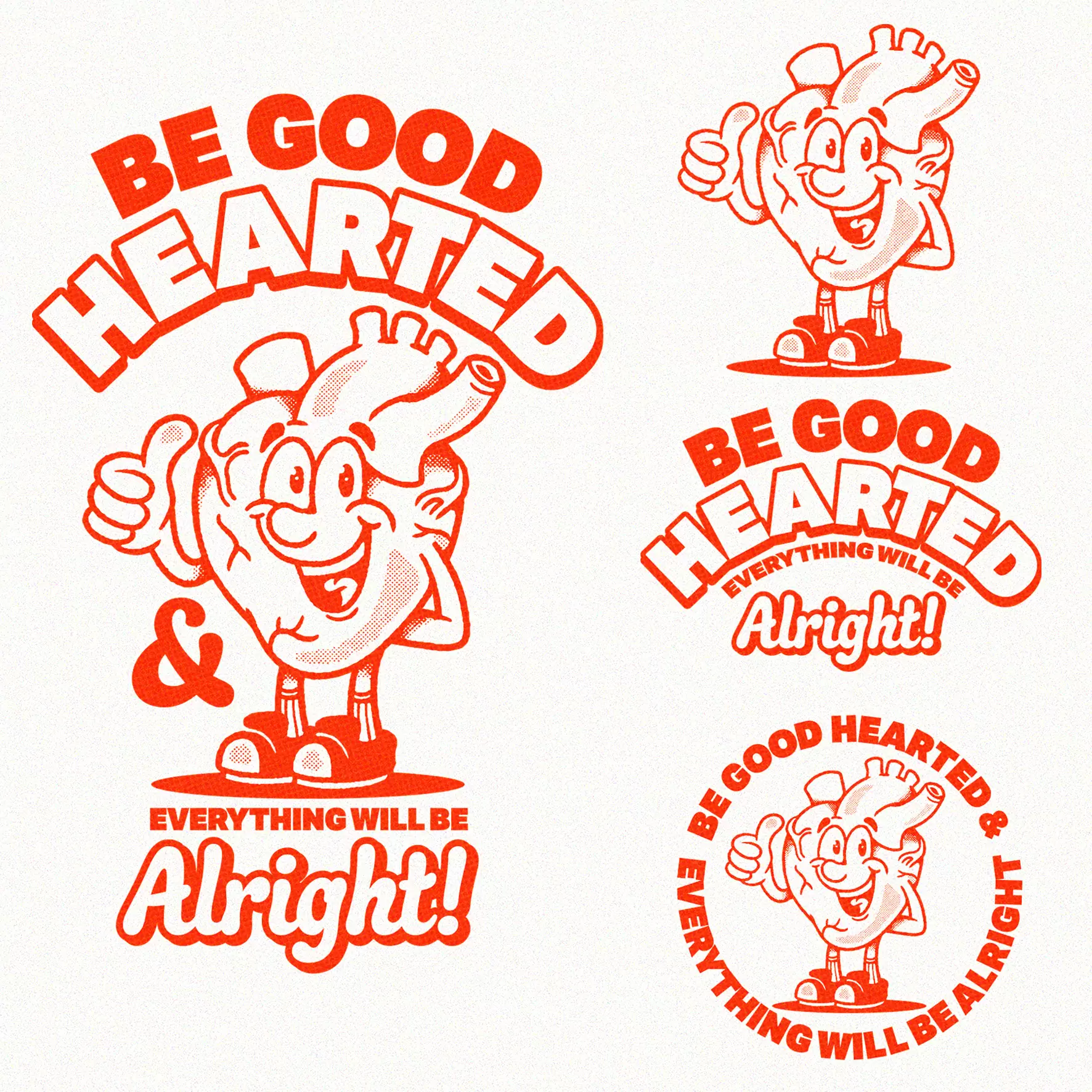DESIGN PACK: GOOD HEARTED (4 DESIGNS) = Dedonleon